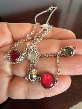 IPPOLITA STERLING SILVER ROCK CANDY NECKLACE, 38" DOUBLETS & OTHER STONES